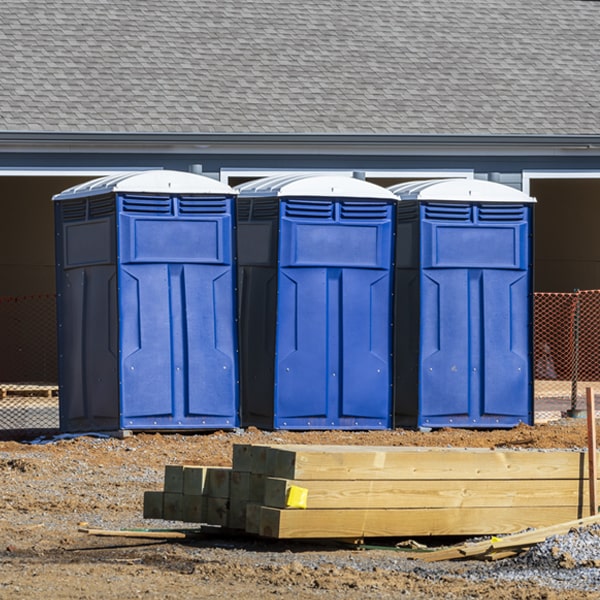 what is the cost difference between standard and deluxe porta potty rentals in Dickinson